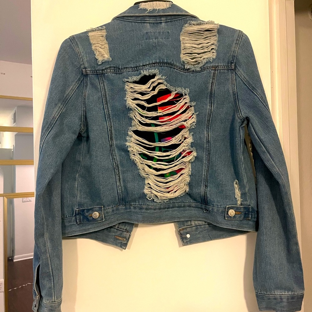 Custom nirvana distressed denim jacket ❤️‍🔥